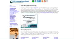 Desktop Screenshot of free-resume-downloads.com